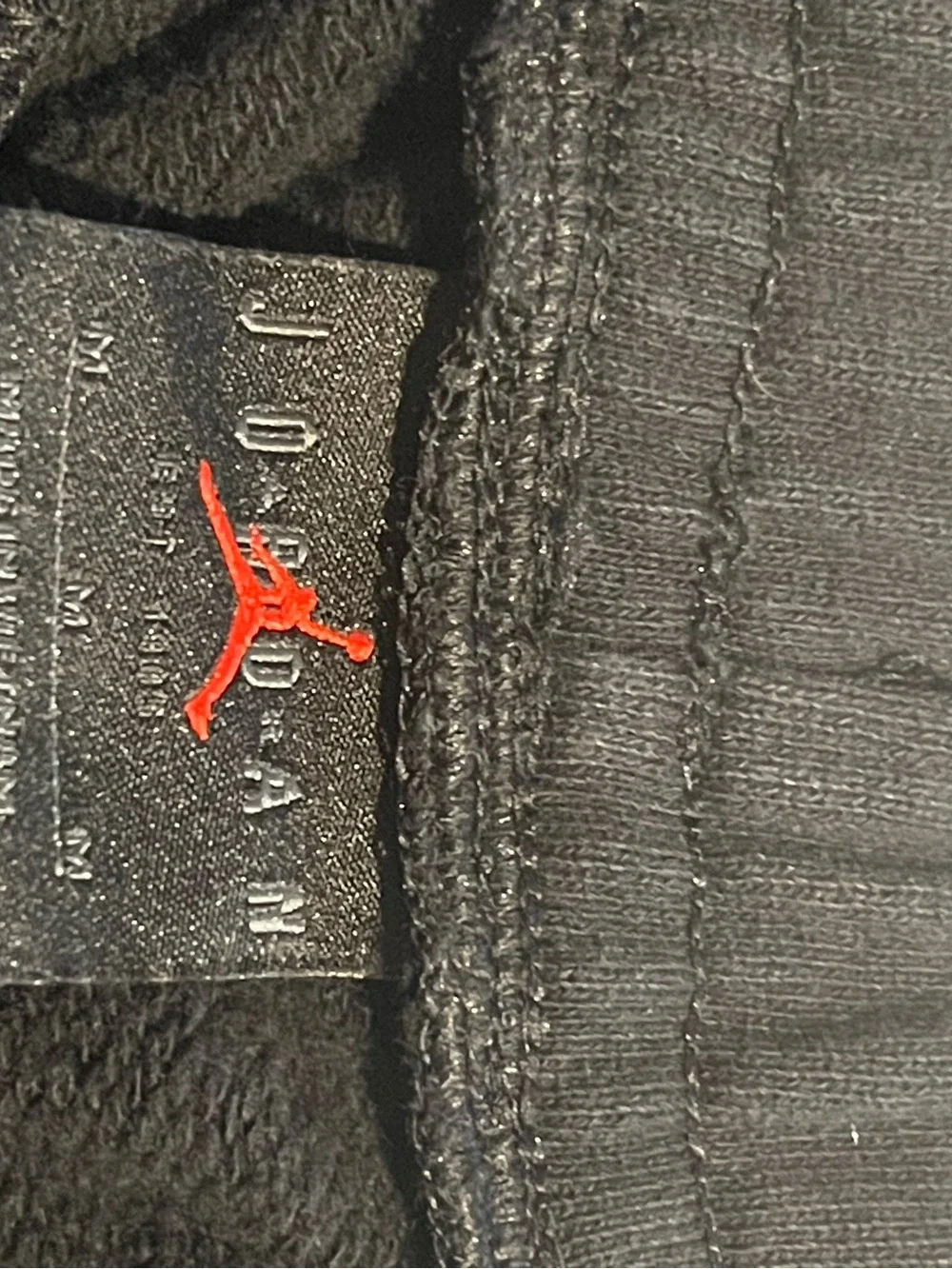 Michael Jordan Men's M Black Jogger Pants 2 front slide pockets 1 Back Zip pock